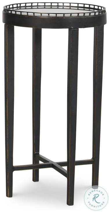 Logan Glass And Oil Rubbed Bronze Round Drink Table