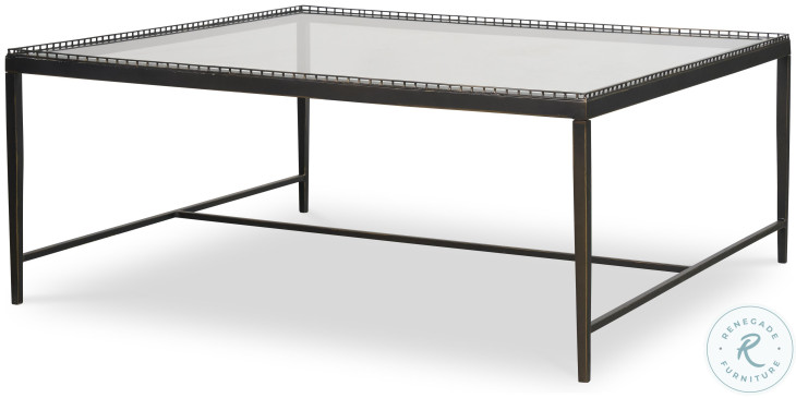 Logan Glass And Oil Rubbed Bronze Square Occasional Table Set
