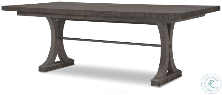 Carlyle Mink Grey 88" Extendable Rectangular Dining Table