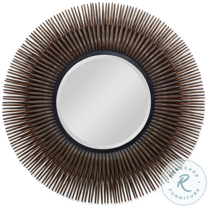 Rattan Gmelina Burst Mirror