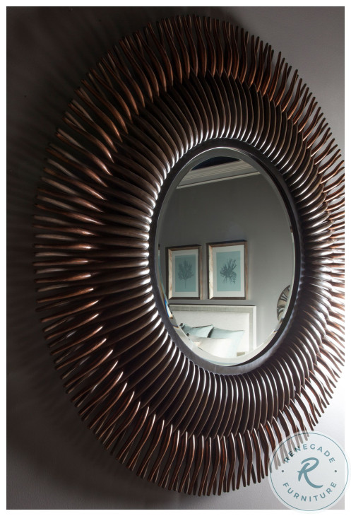 Rattan Gmelina Burst Mirror