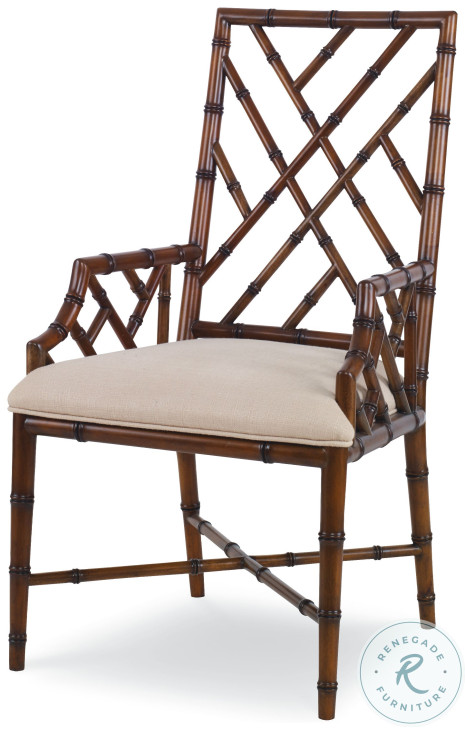 Brighton Flex And Walnut Arm Chair