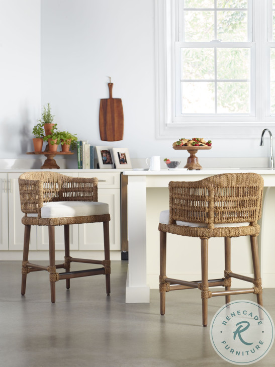 Boca Natural And Flax Counter Height Stool