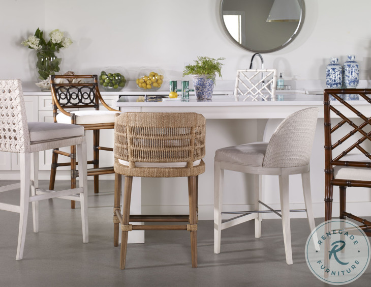 Boca Natural And Flax Counter Height Stool