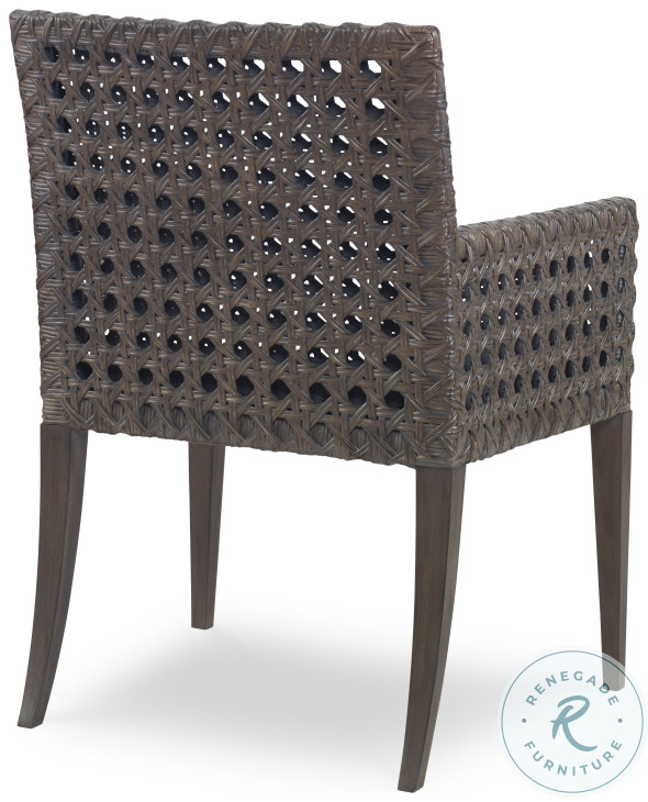 Litchfield Mink Grey And Flax Arm Chair