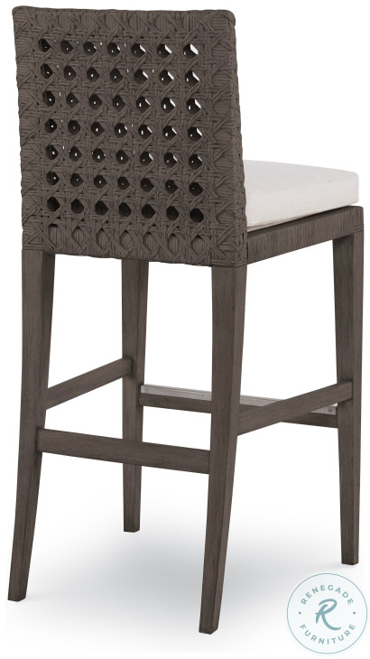 Litchfield Mink Grey And Flax Bar Stool