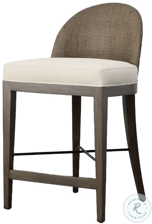 Tybee Mink Greyc And Flax Counter Height Stool