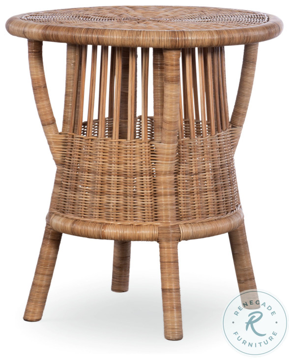 Breakers Natural Rattan End Table