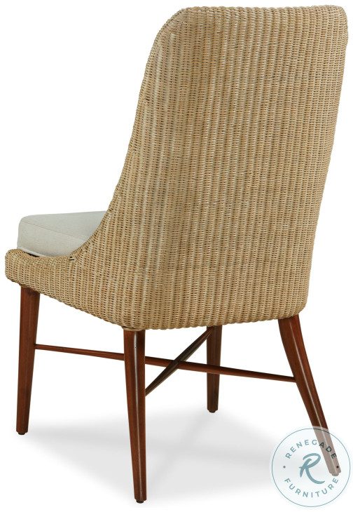 Ingenue Wicker Weave And Flax Side Chair