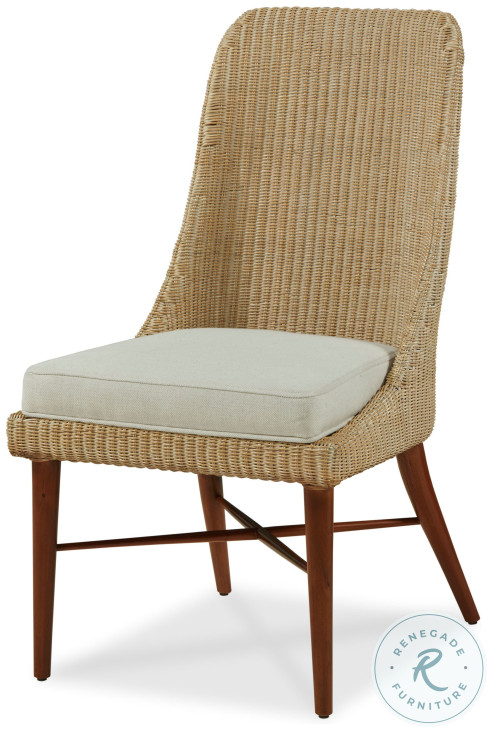 Ingenue Wicker Weave And Flax Side Chair