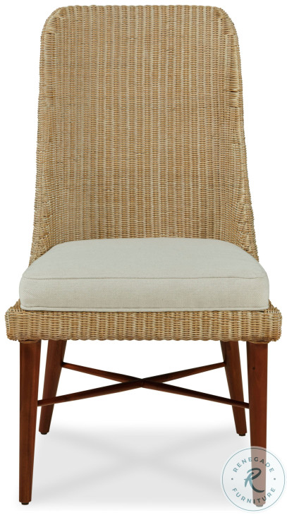 Ingenue Wicker Weave And Flax Side Chair