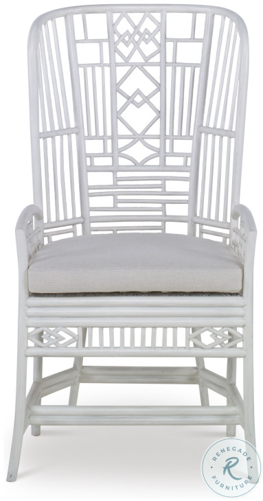 Riviera White And Flax Desk Chair