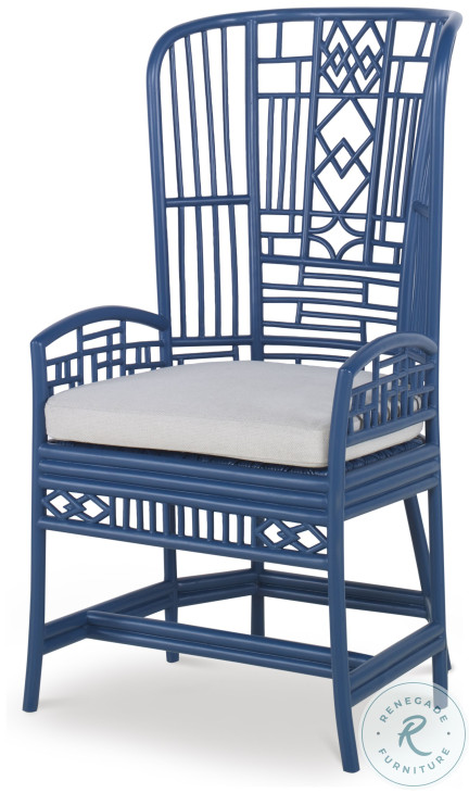 Riviera Blue And Flax Desk Chair