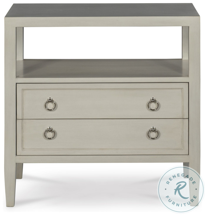 Harbor Off White 2 Drawer Nightstand