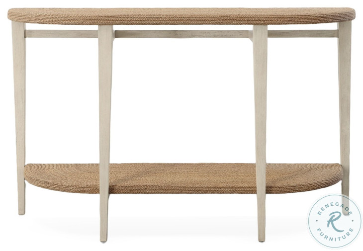 Wiley Woven Natural And Off White Console Table