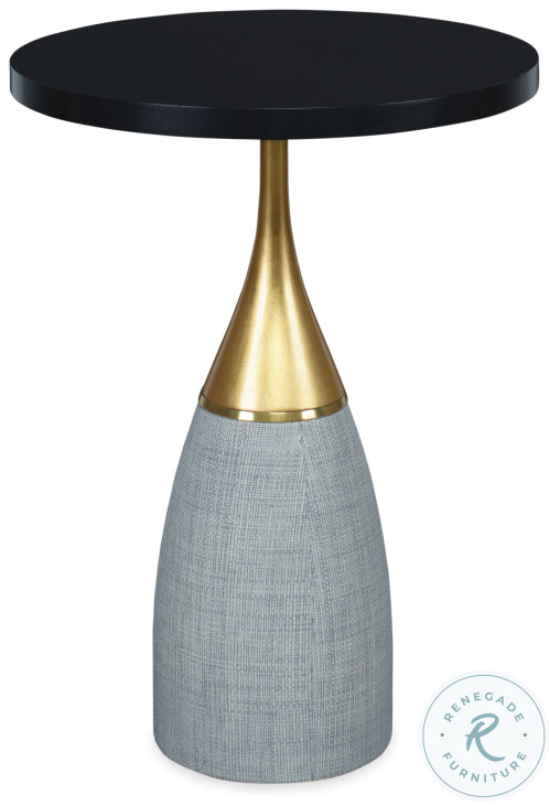 Cass Black And French Grey Spot Table