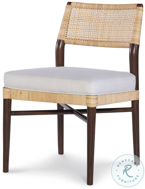 Caribe Natural And Flax Upholstery Dining Side Chair