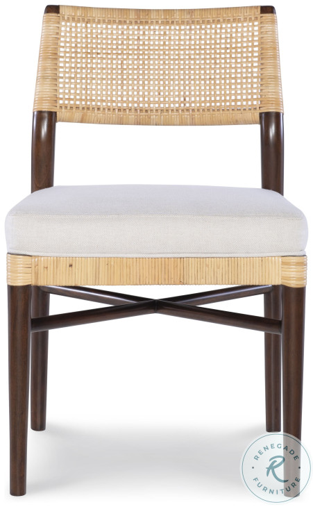Caribe Natural And Flax Upholstery Dining Side Chair