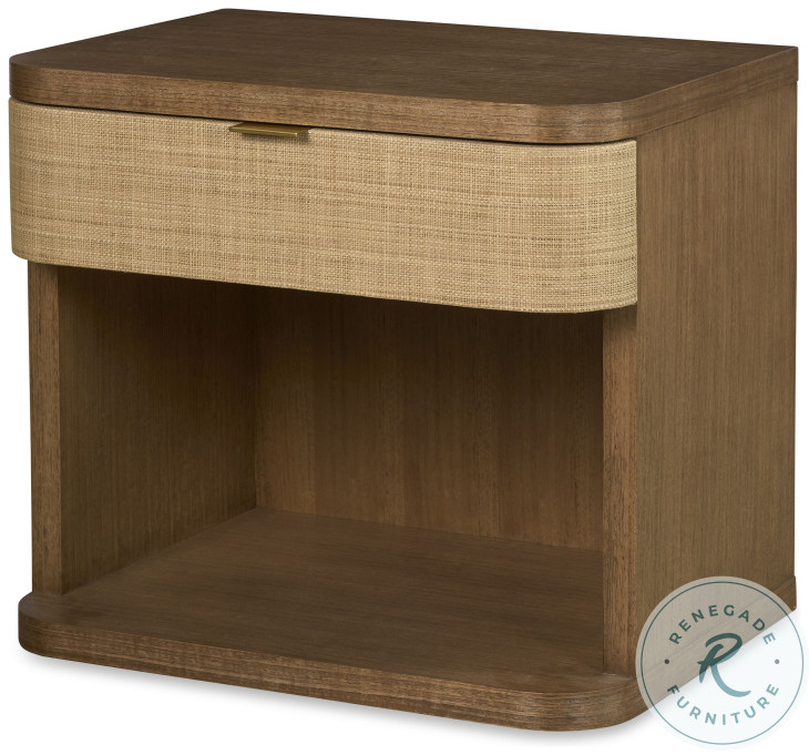 Cruz Warm Natural 1 Drawer Nightstand