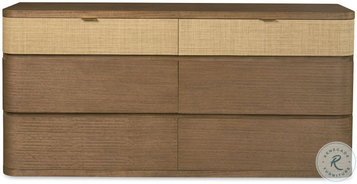 Cruz Warm Natural 6 Drawer Dresser