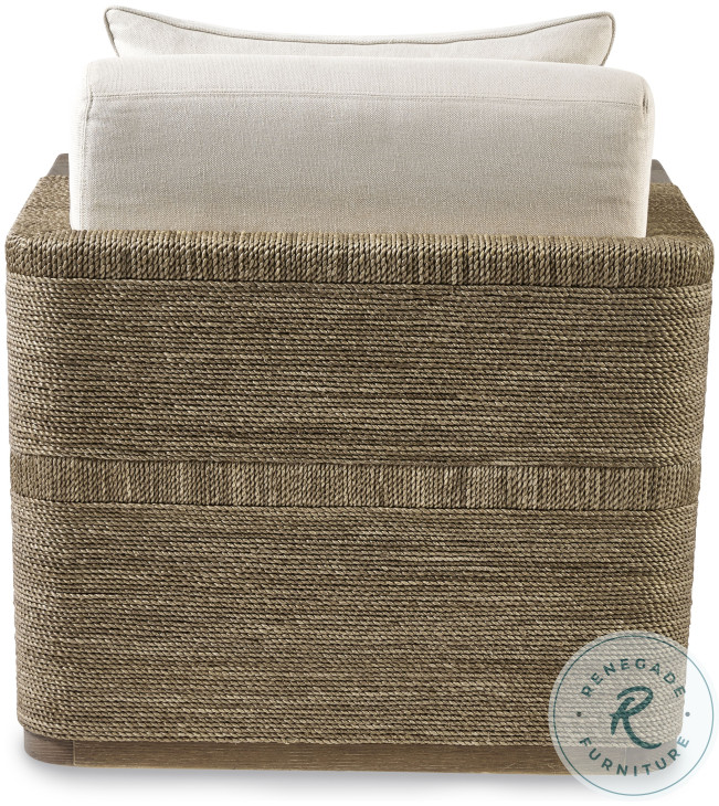 Tessuto Triza And Beige Swivel Lounge Chair