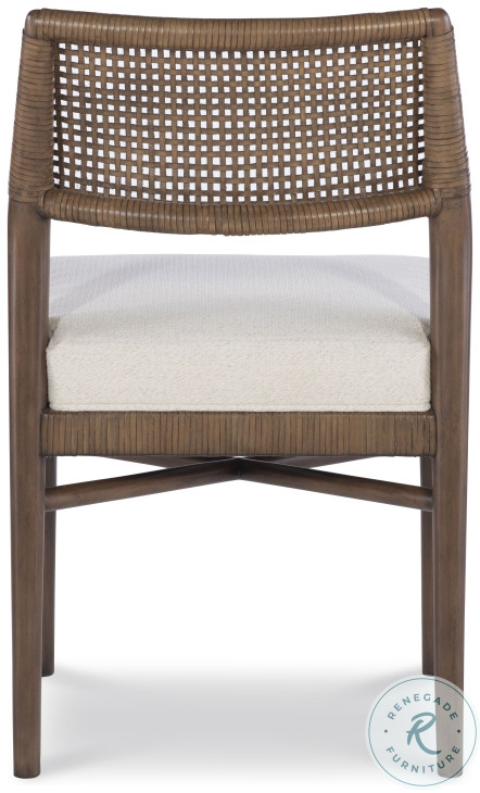 Caribe Triza And Flax Upholstery Dining Side Chair