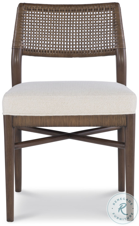 Caribe Triza And Flax Upholstery Dining Side Chair