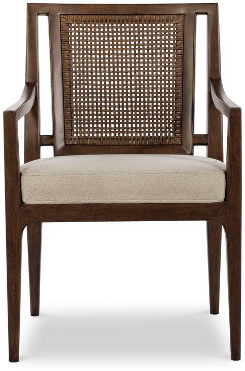 Graham Triza Upholstered Beige Dining Arm Chair