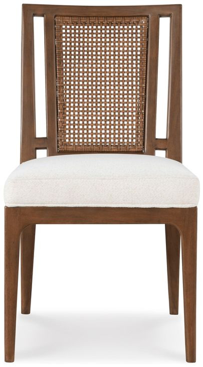 Graham Triza Upholstered White Dining Side Chair