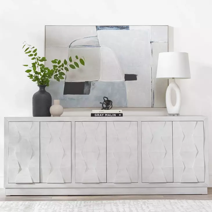 Cressida White Wash Console Table