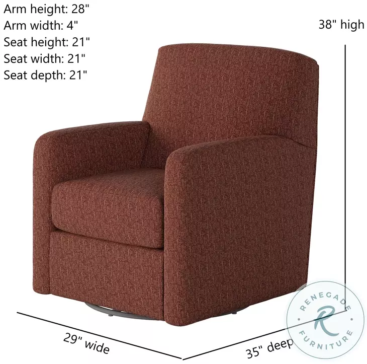 Flash Dance Berber Henna Swivel Glider