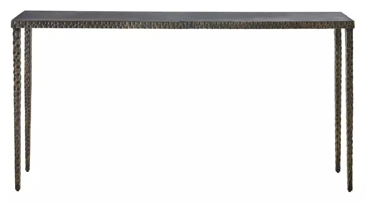 Curated Oil Rubbed Bronze Rectangular Minimalist Console Table