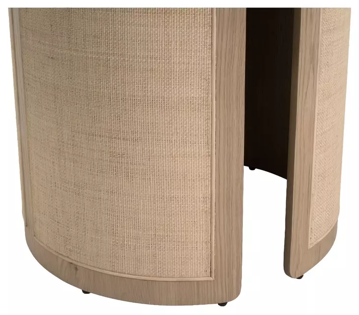 Curve Light Honey 54" Round Dining Table