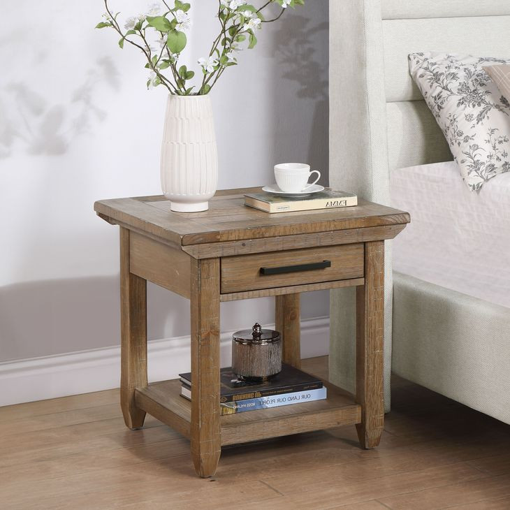 Riverdale Brown Rectangular End Table