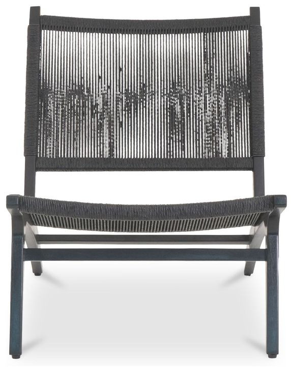 Palma Black Outdoor Lounge Chair