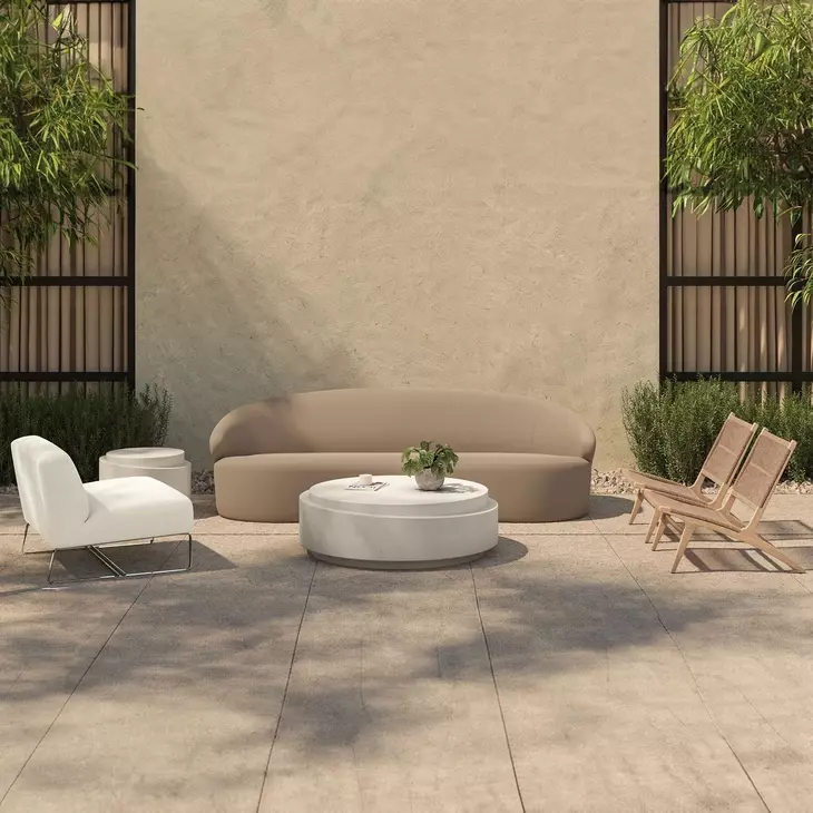 Palma Warm Brown Outdoor Lounge Chair