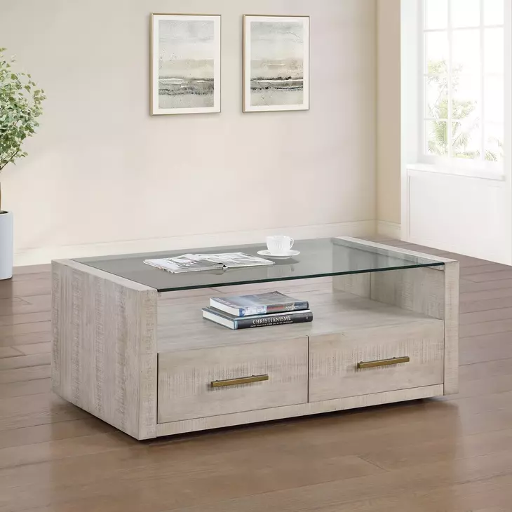 Garland Blonde Rectangular Cocktail Table