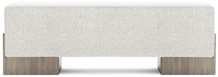 Monolith Ivory 56" Upholstered Bench