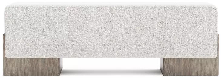 Monolith Ivory 56" Upholstered Bench