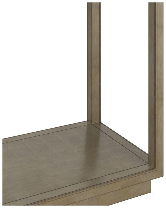 Glaze Quartz Rectangular Glass Top Console Table