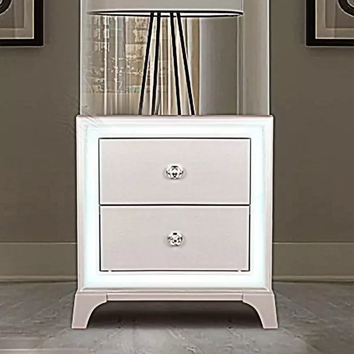 Cassie Pearl 2 Drawer Nightstand