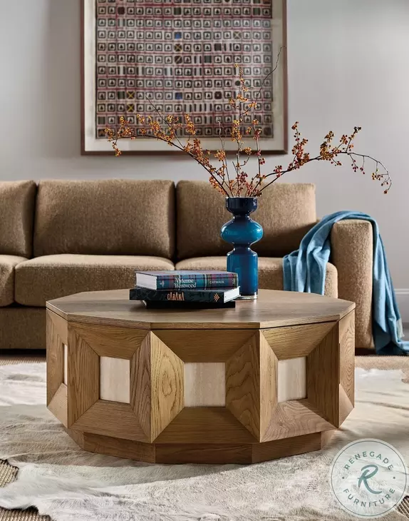Commerce And Market Medium Natural Oak Haven Occasional Table Set