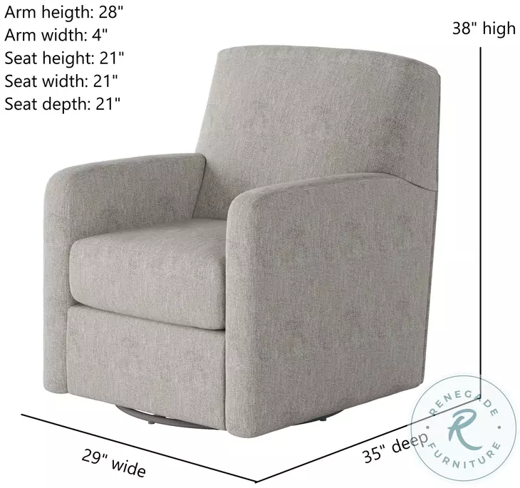 Flash Dance Athens Natural Swivel Glider