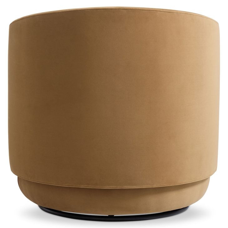 Crosby Tan Upholstered Swivel Chair