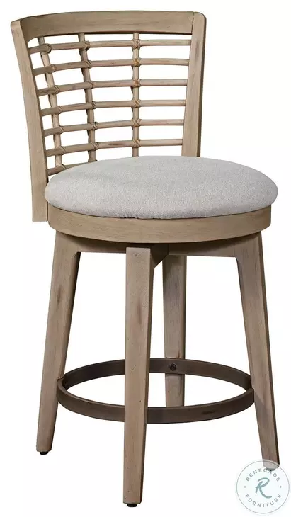 Beach Comber Brown Swivel Counter Height Stool