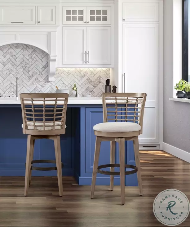 Beach Comber Brown Swivel Bar Stool