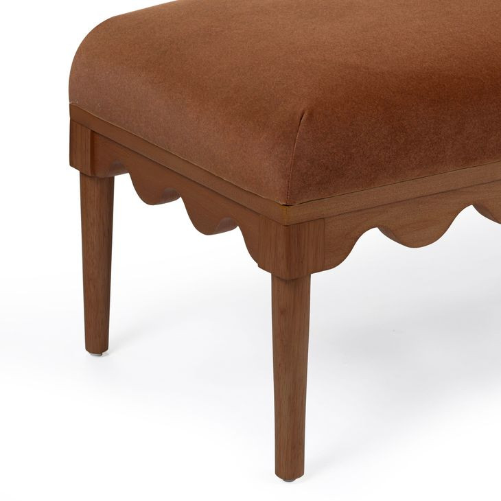 Oodle Bronze Performance Fabric Upholstered Accent Bench