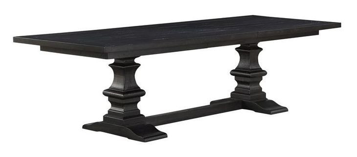 D00118 Gray 112" Extendable Rectangular Dining Table