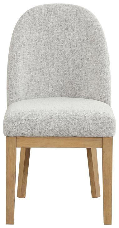 Essence Beige Upholstered Curved Back Chair