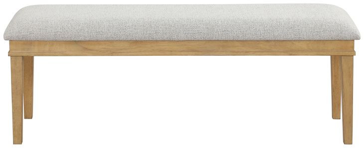 Essence Cream Upholstered Dining Bench